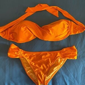 Luli Fama Vibrant Orange Bikini XL